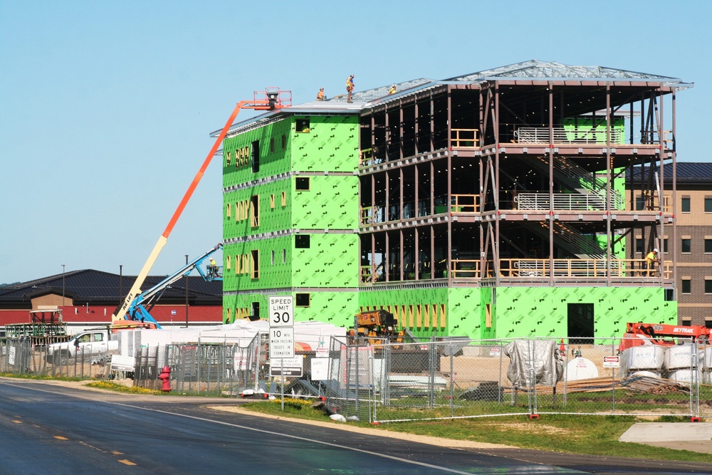 FY 2022-funded barracks project hits 25 percent completion mark at Fort McCoy as July 2024 construction ops continue at full steam