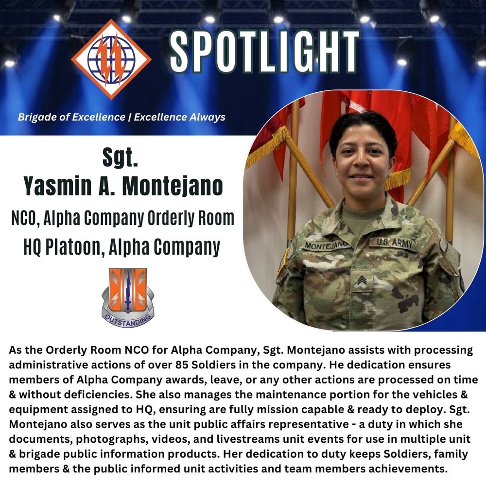 2d TSB Spotlight: Sgt. Yasmin A. Montejano