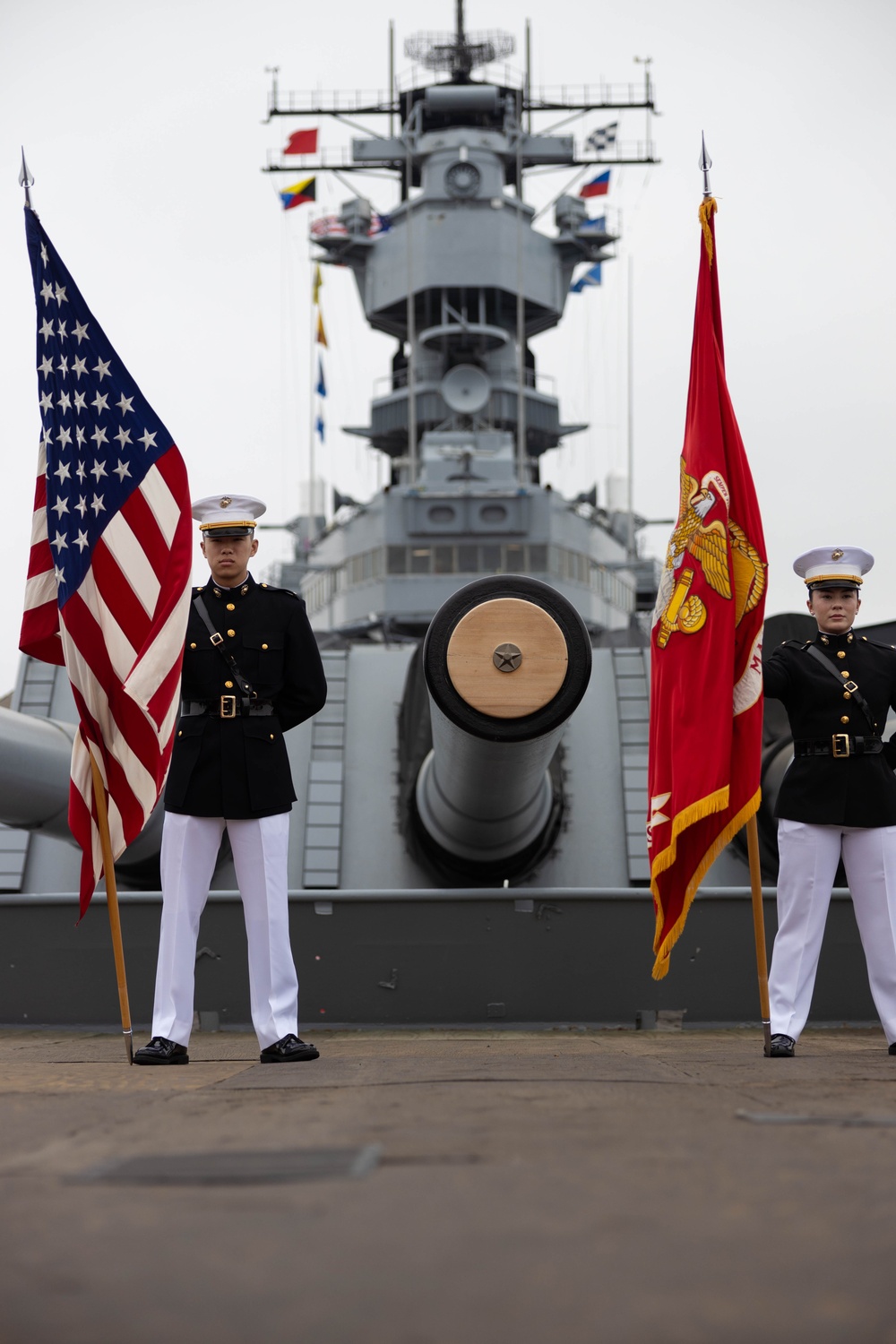 Commissioning Ceremony at USS Iowa: 2nd Lt. Joshua McConnell