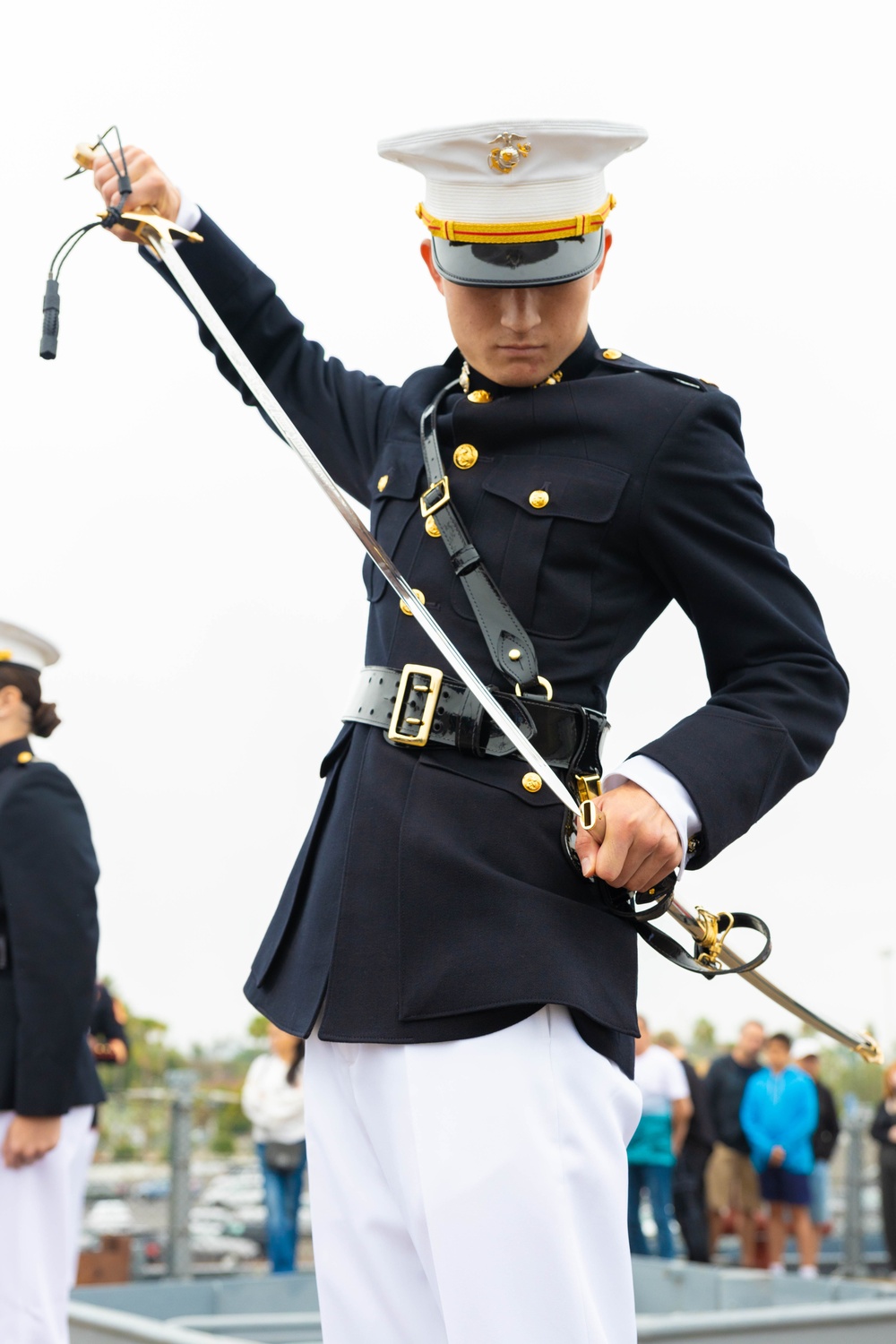 Commissioning Ceremony at USS Iowa: 2nd Lt. Joshua McConnell