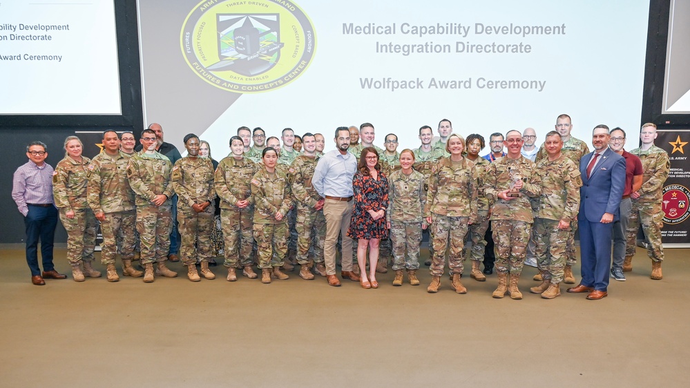 Medical Capability Development Integration Directorate presented with Army Medicine Wolf Pack Award