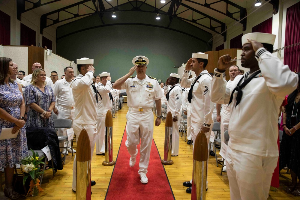 USS Ralph Johnson Conducts Change of Command Ceremony