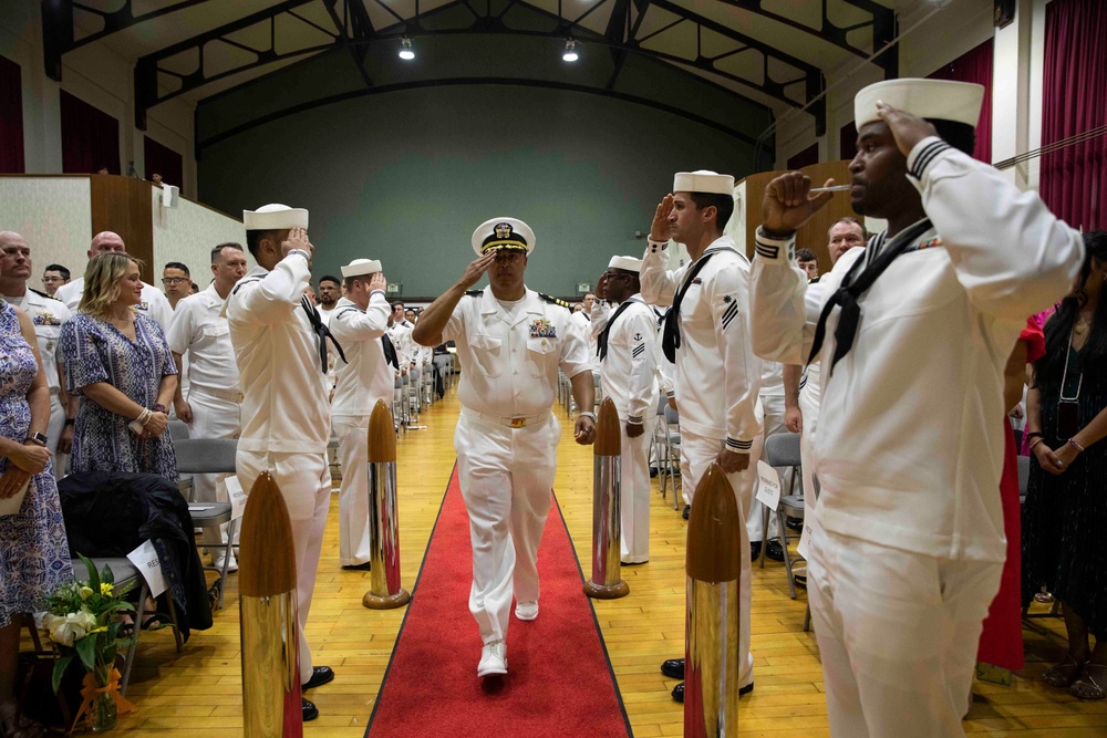USS Ralph Johnson Conducts Change of Command Ceremony