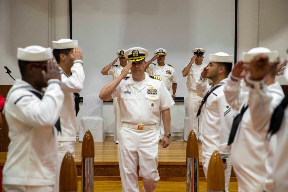 USS Ralph Johnson Conducts Change of Command Ceremony