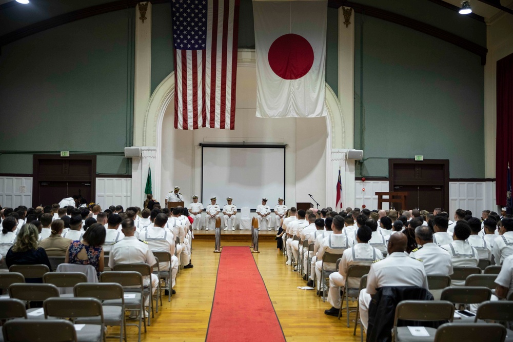 USS Ralph Johnson Conducts Change of Command Ceremony