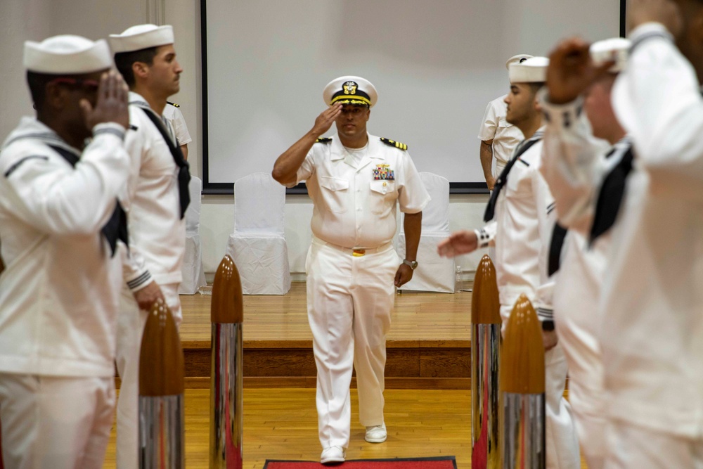 USS Ralph Johnson Conducts Change of Command Ceremony