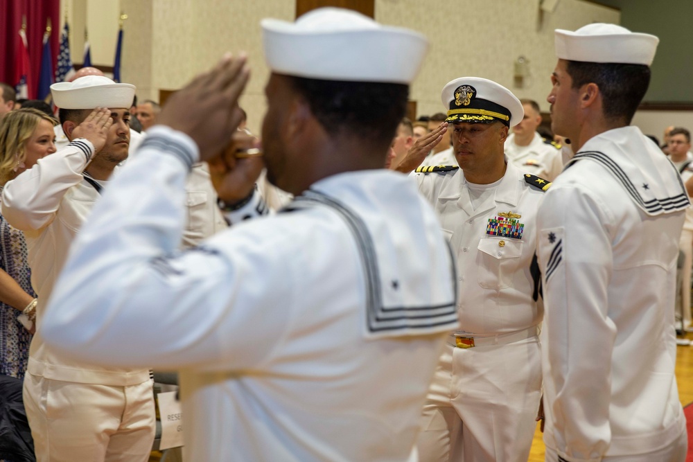 USS Ralph Johnson Conducts Change of Command