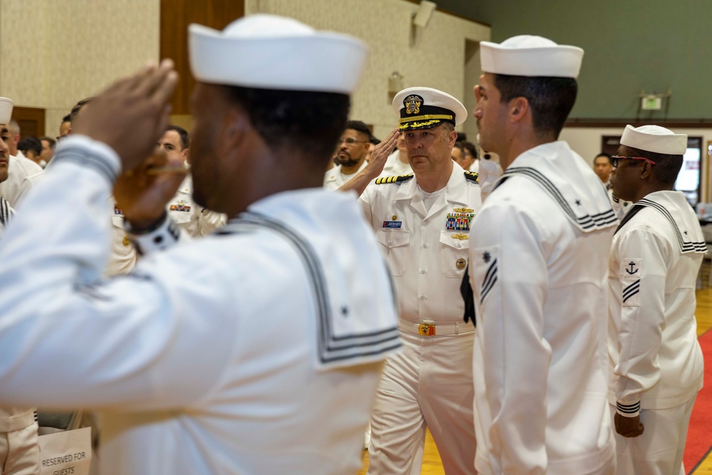 USS Ralph Johnson Conducts Change of Command