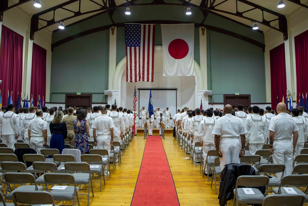 USS Ralph Johnson Conducts Change of Command