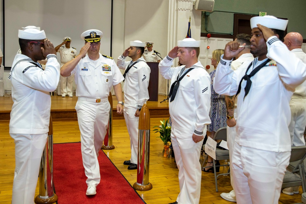 USS Ralph Johnson Conducts Change of Command