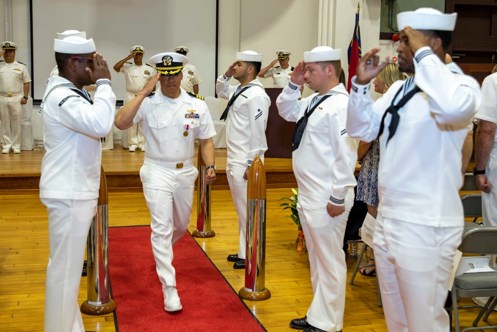 USS Ralph Johnson Conducts Change of Command