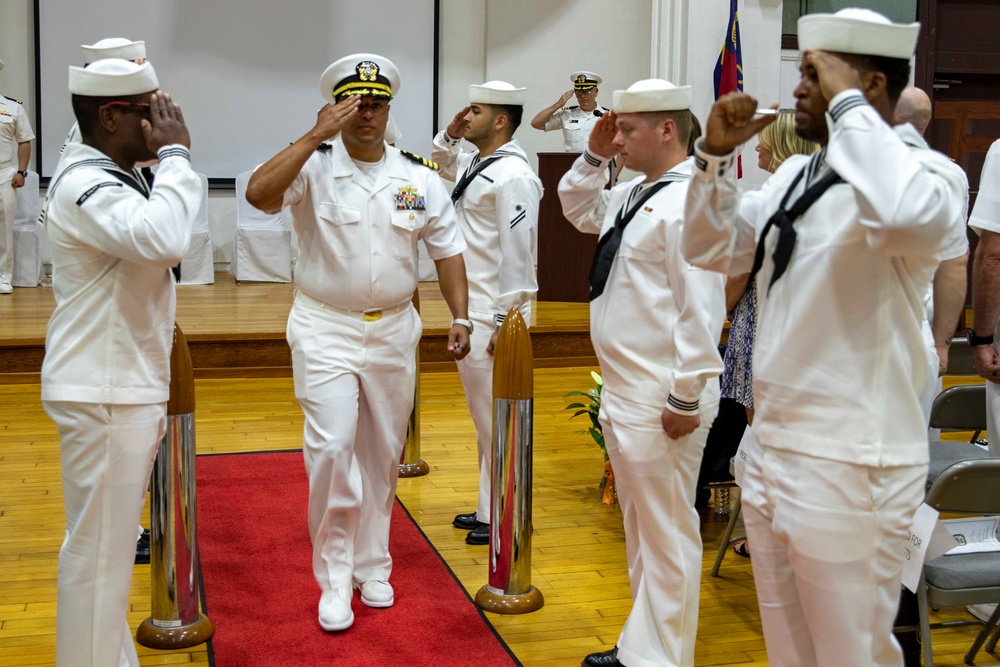 USS Ralph Johnson Conducts Change of Command