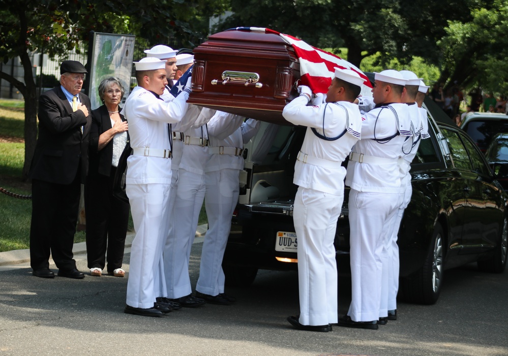 Funeral for U.S. Navy S2c Challis R. James