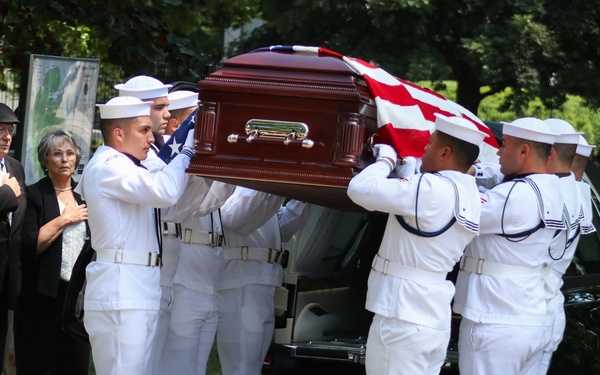 Funeral for U.S. Navy S2c Challis R. James