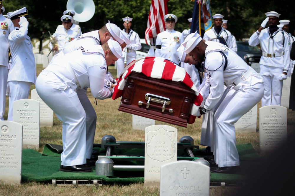 Funeral for U.S. Navy S2c Challis R. James