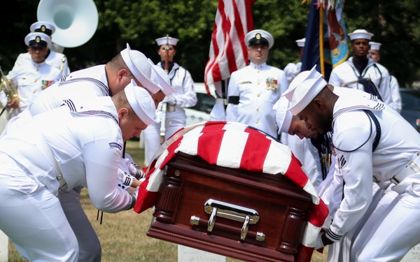 Funeral for U.S. Navy S2c Challis R. James