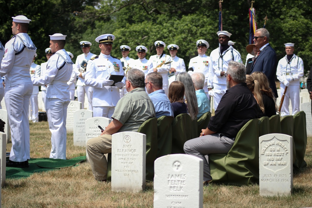 Funeral for U.S. Navy S2c Challis R. James