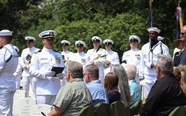 Funeral for U.S. Navy S2c Challis R. James