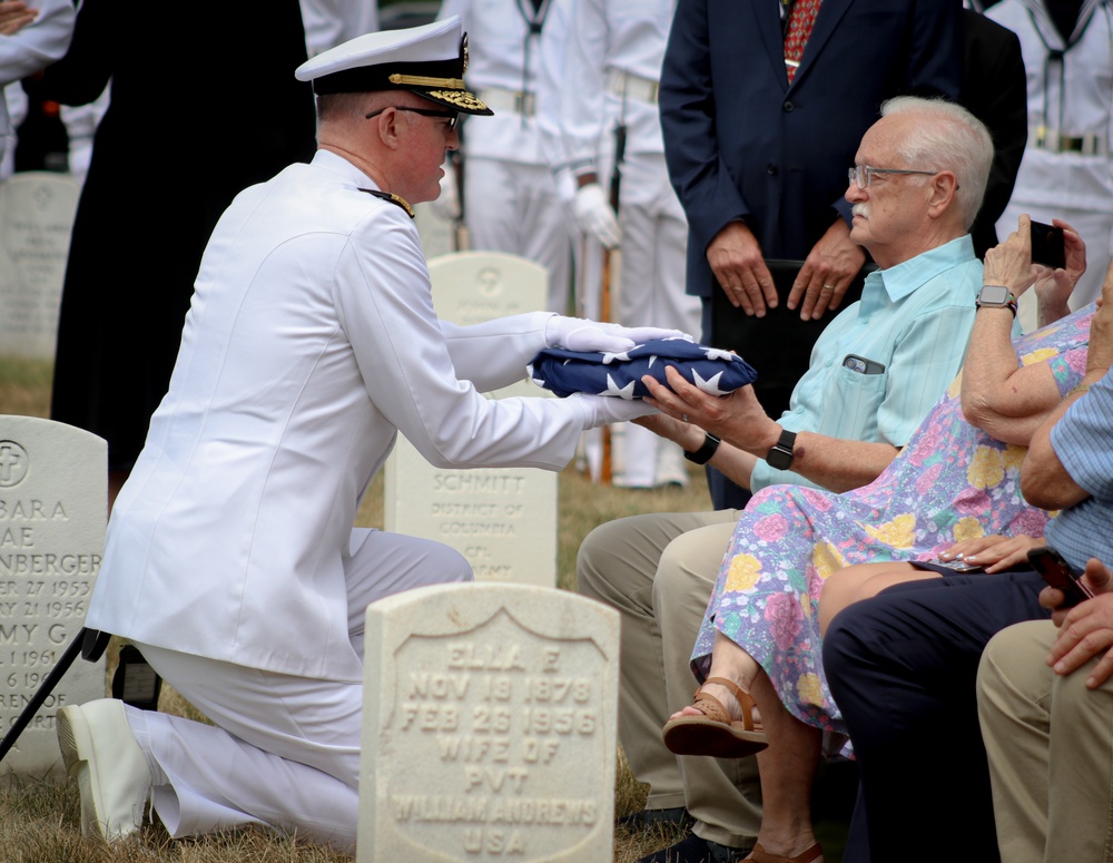 Funeral for U.S. Navy S2c Challis R. James