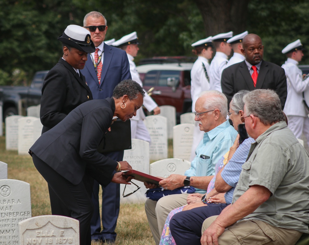 Funeral for U.S. Navy S2c Challis R. James