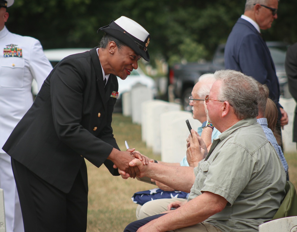 Funeral for U.S. Navy S2c Challis R. James