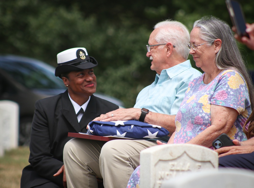 Funeral for U.S. Navy S2c Challis R. James