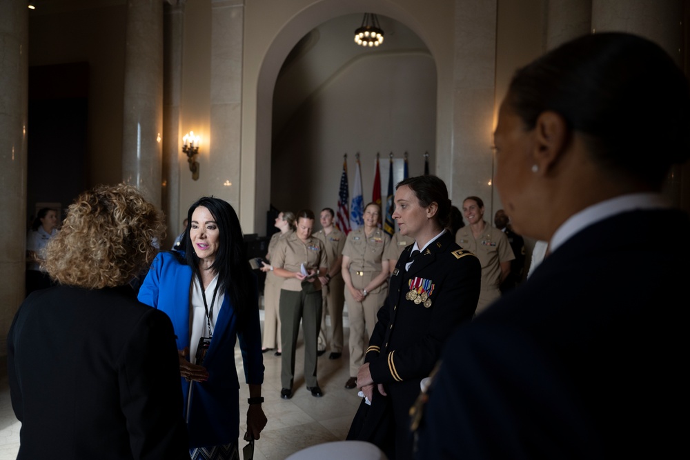 Members of the Sea Services Leadership Association Visit Arlington National Cemetery