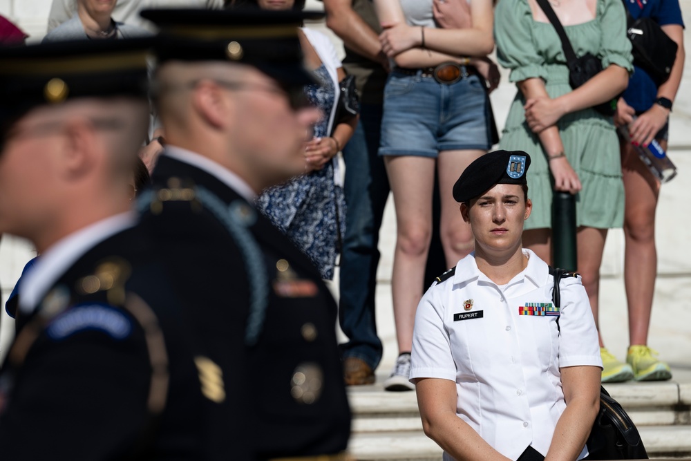 Members of the Sea Services Leadership Association Visit Arlington National Cemetery