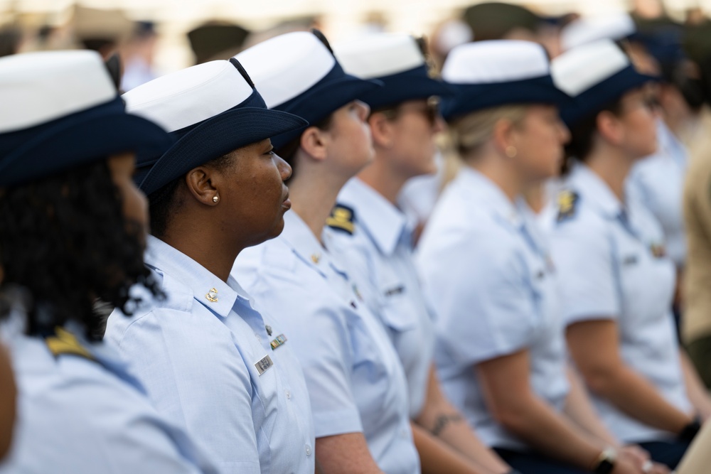 Members of the Sea Services Leadership Association Visit Arlington National Cemetery