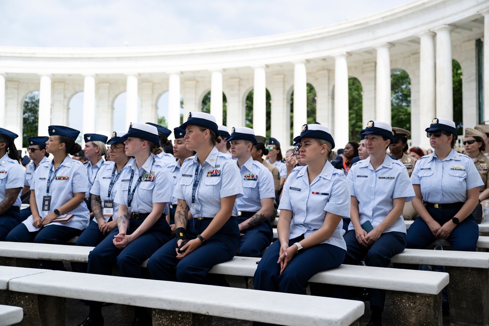 Members of the Sea Services Leadership Association Visit Arlington National Cemetery