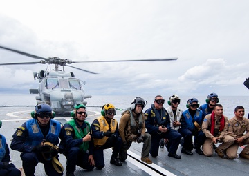 George Washington supports Colombian navy with flight deck qualifications