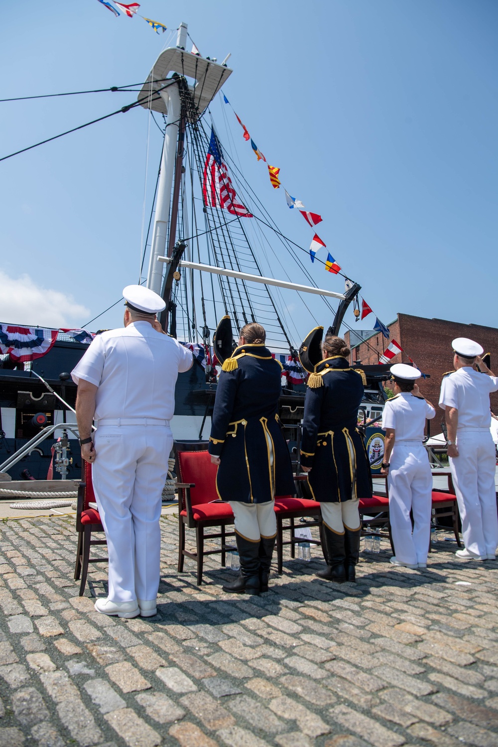 USS Constitution Holds Change of Command Ceremony