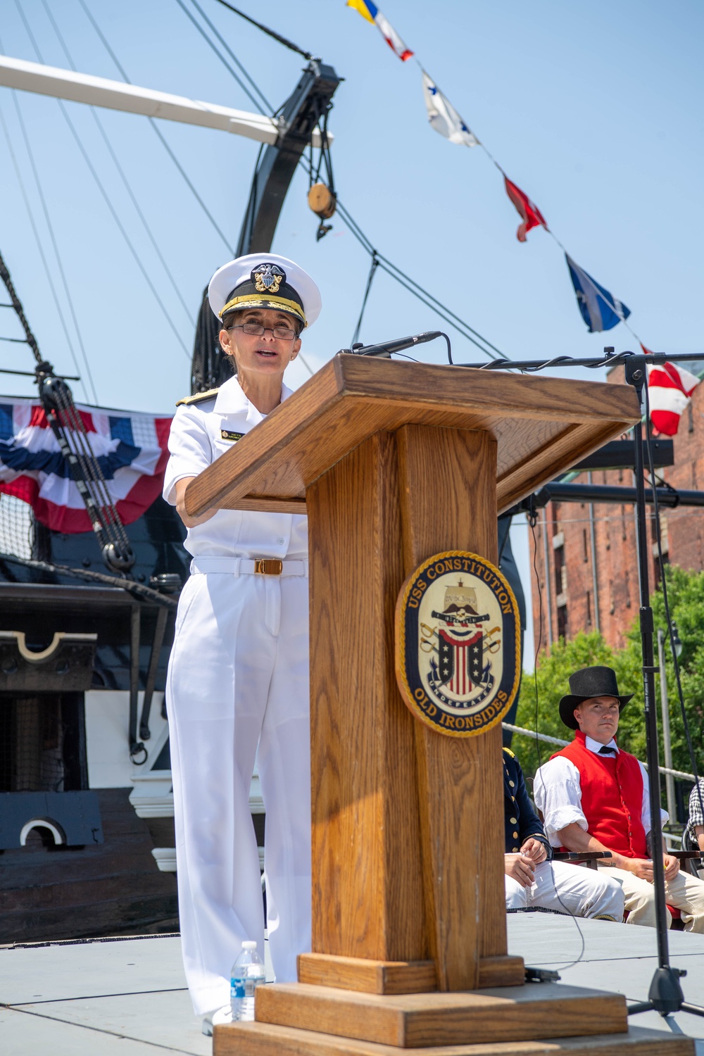 USS Constitution Holds Change of Command Ceremony