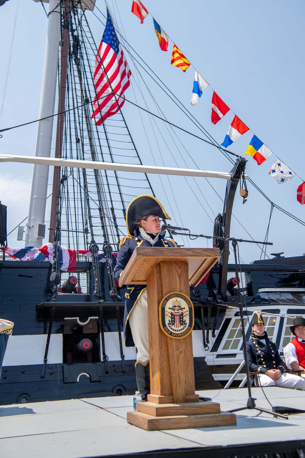 USS Constitution Holds Change of Command Ceremony