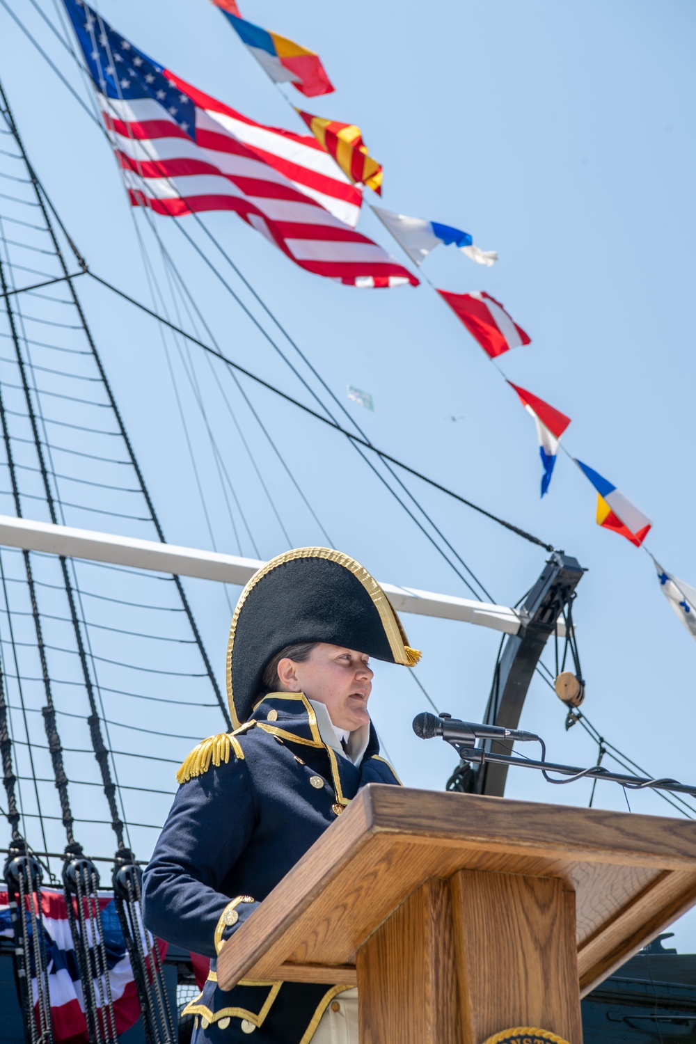 USS Constitution Holds Change of Command Ceremony