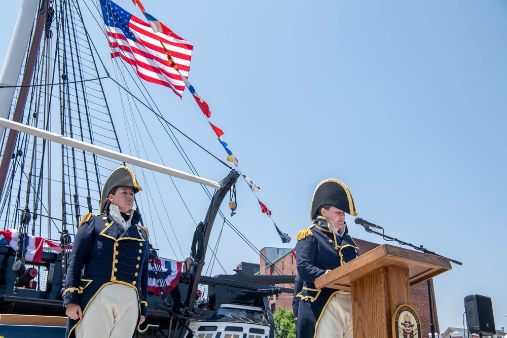 USS Constitution Holds Change of Command Ceremony