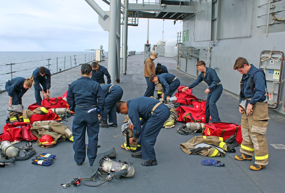 Midshipmen Train Aboard USS Mount Whitney