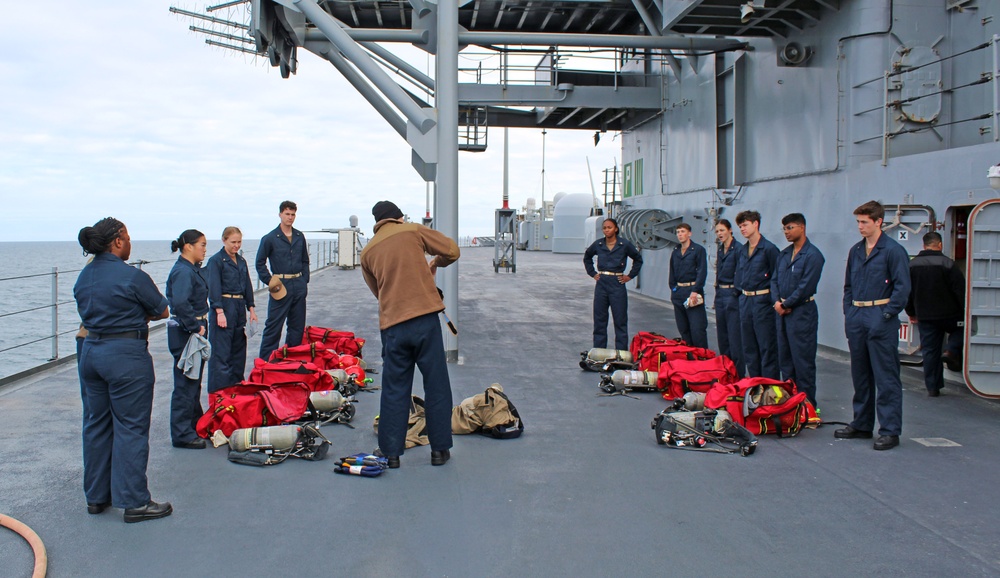 Midshipmen Train Aboard USS Mount Whitney