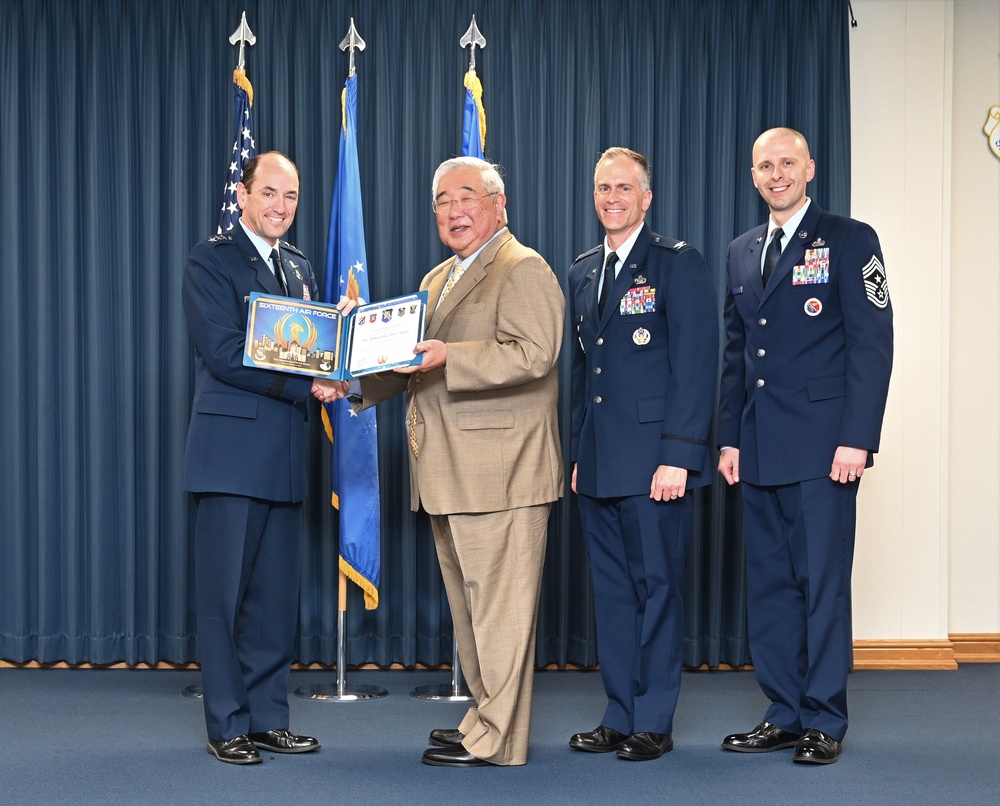 16th Air Force inducts 5 civic leaders into inaugural program