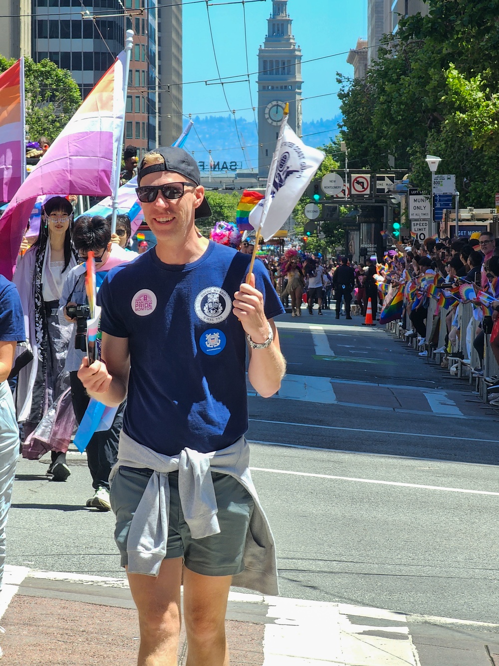 Coast Guard members participate in San Francisco Pride parade