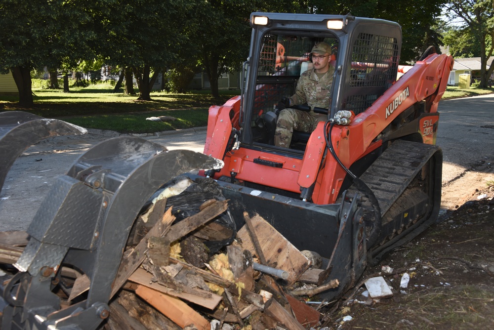 Loading debris