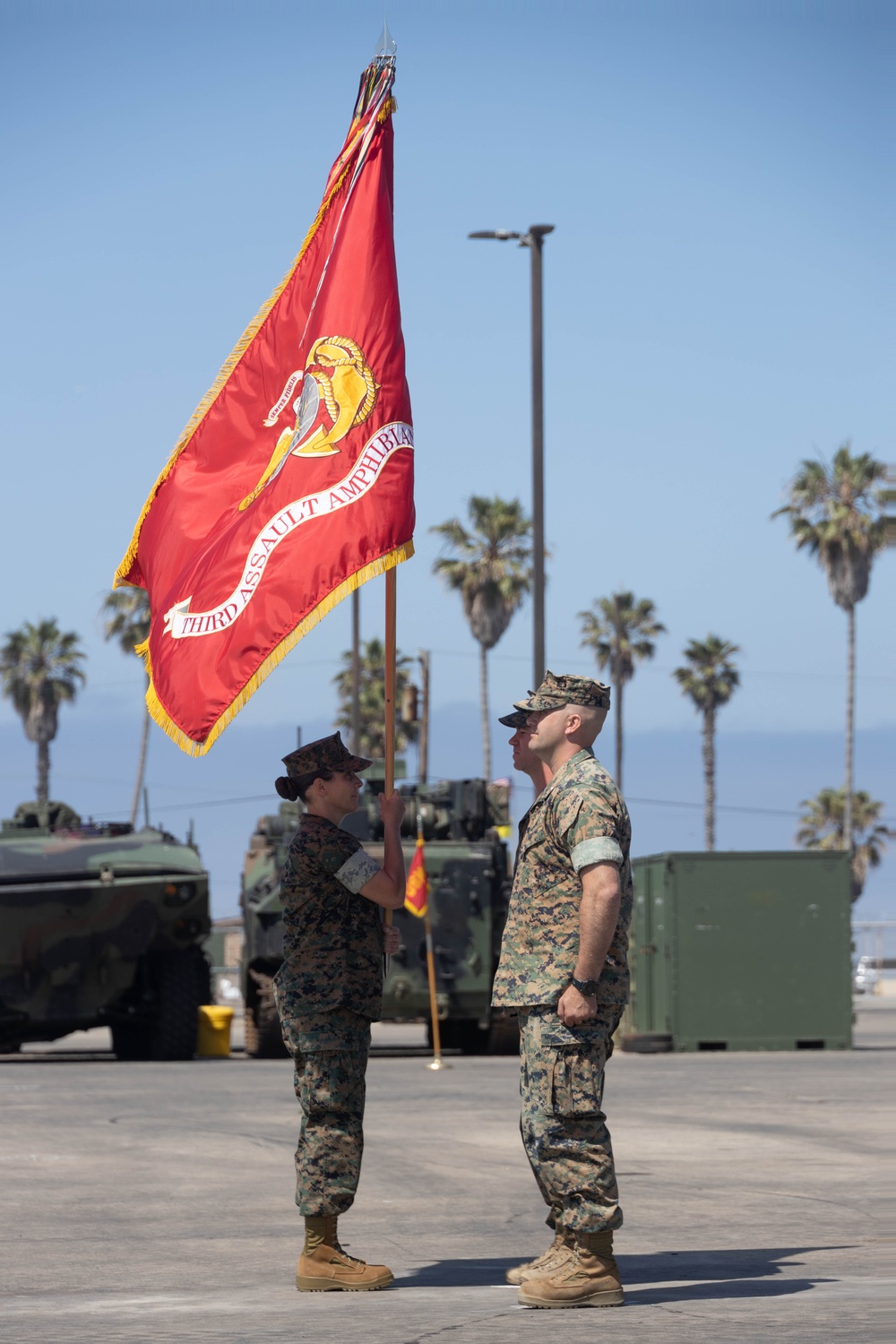 3rd AA Bn. holds change of command ceremony