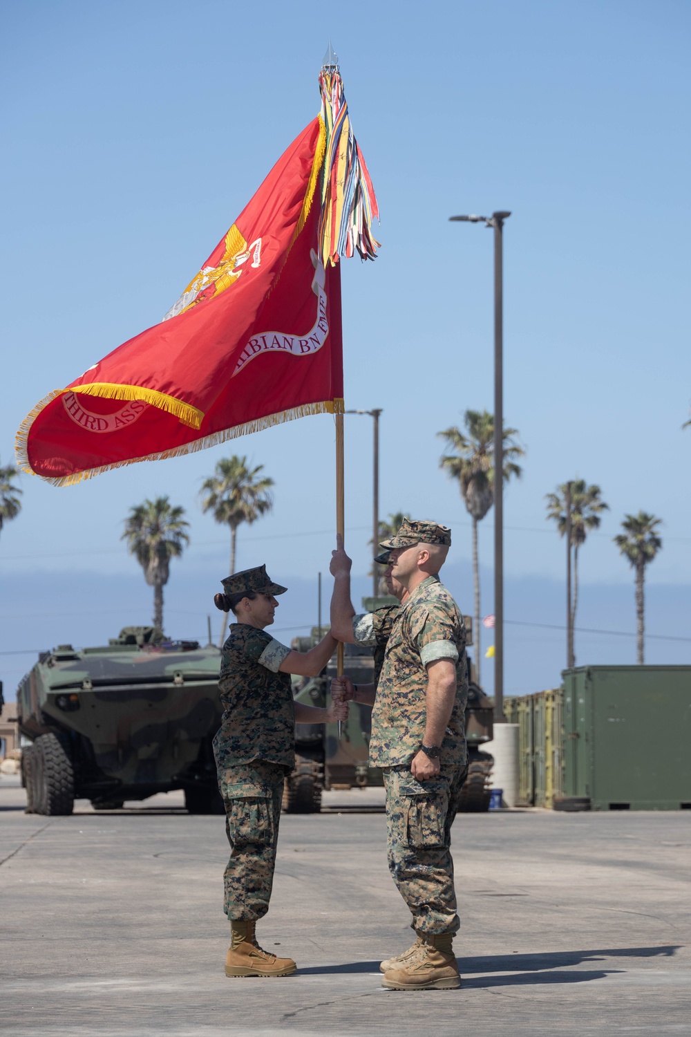 3rd AA Bn. holds change of command ceremony