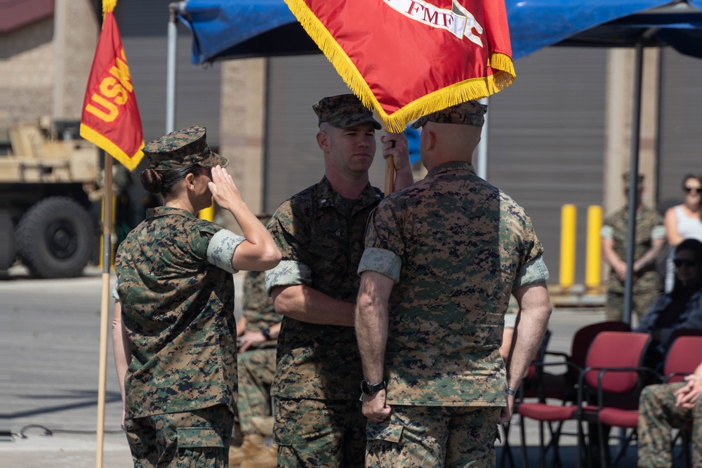 3rd AA Bn. holds change of command ceremony