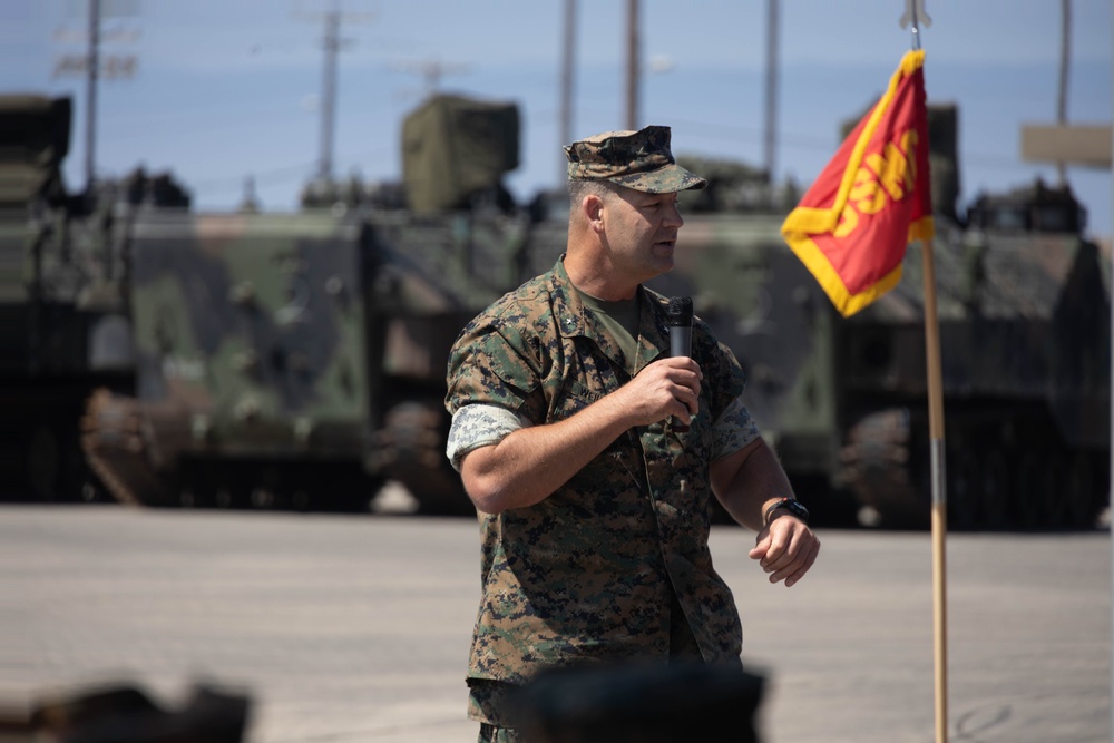 3rd AA Bn. holds change of command ceremony