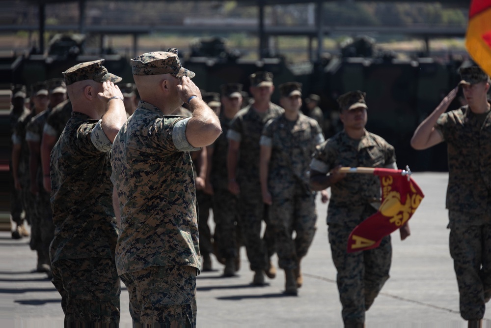 3rd AA Bn. holds change of command ceremony