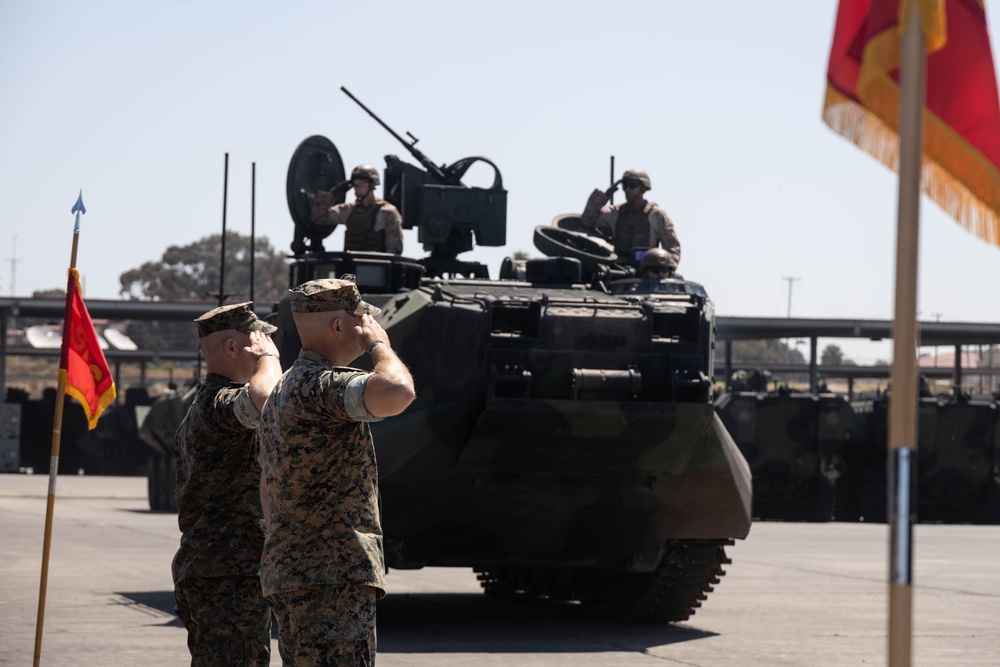 3rd AA Bn. holds change of command ceremony