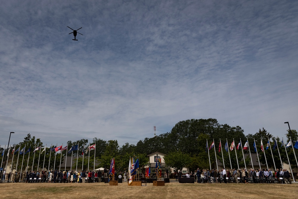 Washington state adjutant general relinquishes command, retires after 44 years of service