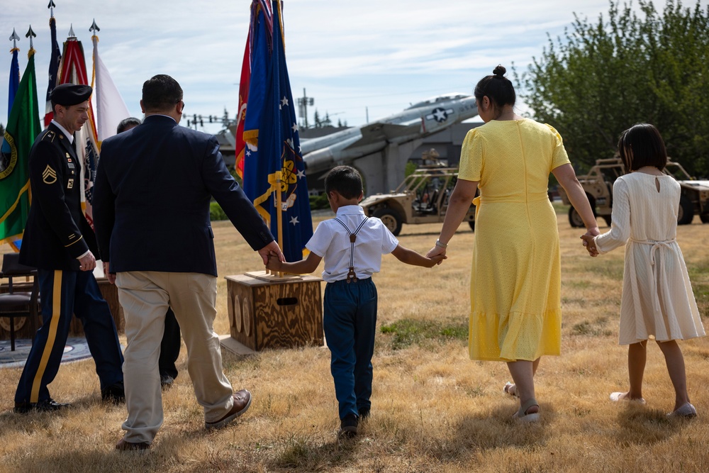 Washington state adjutant general relinquishes command, retires after 44 years of service