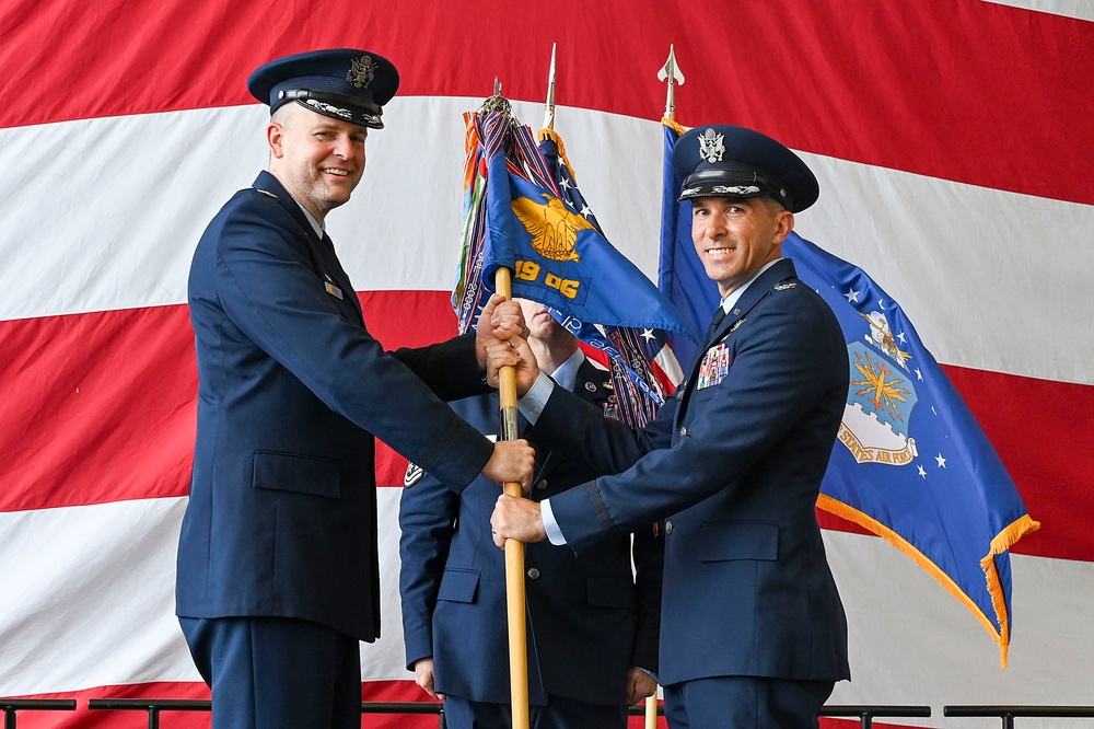 Welch receives command of 19th Operations Group